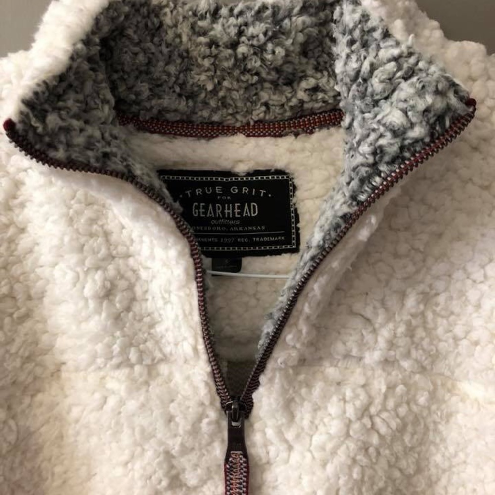 True grit white pullover